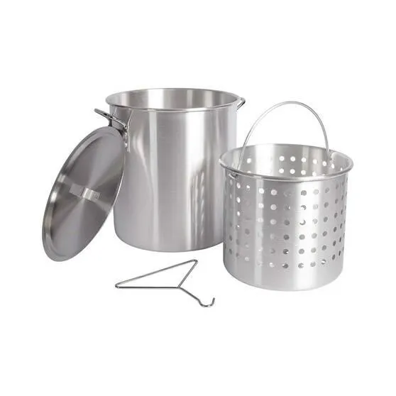 Campfire Aluminium Stock Pot and Basket 30L