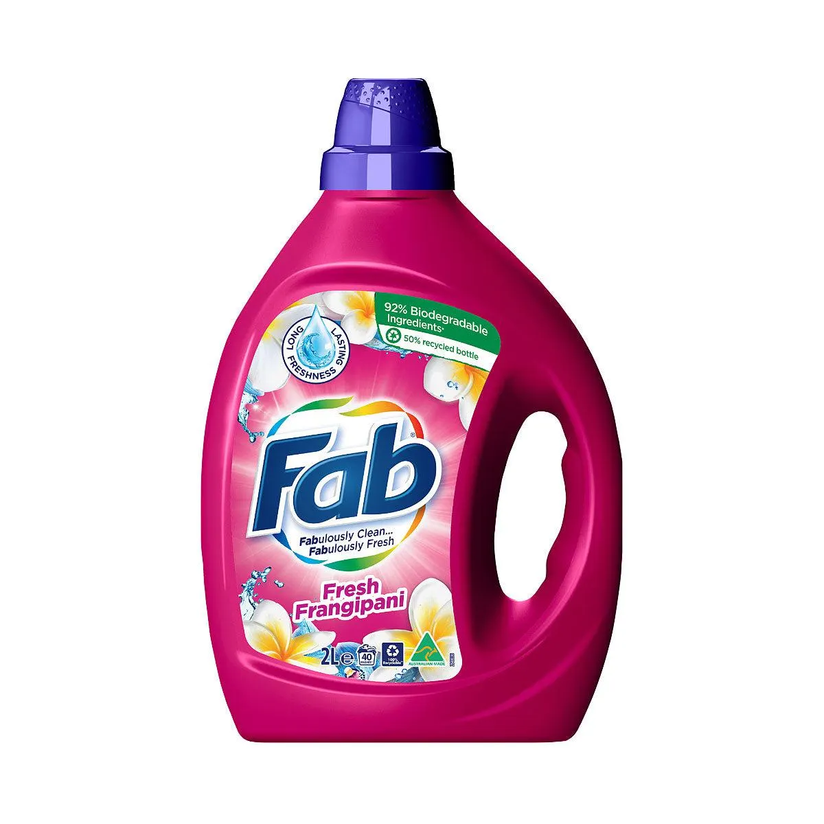 Fab Laundry Liquid Fresh Frangipani 2L