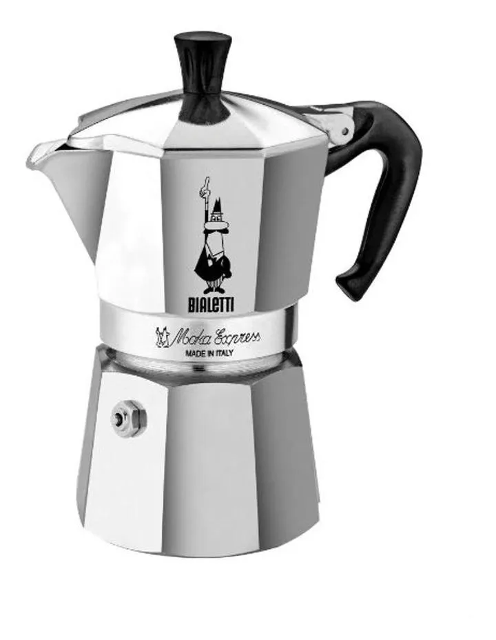 Moka Express Coffee Pot in Silver