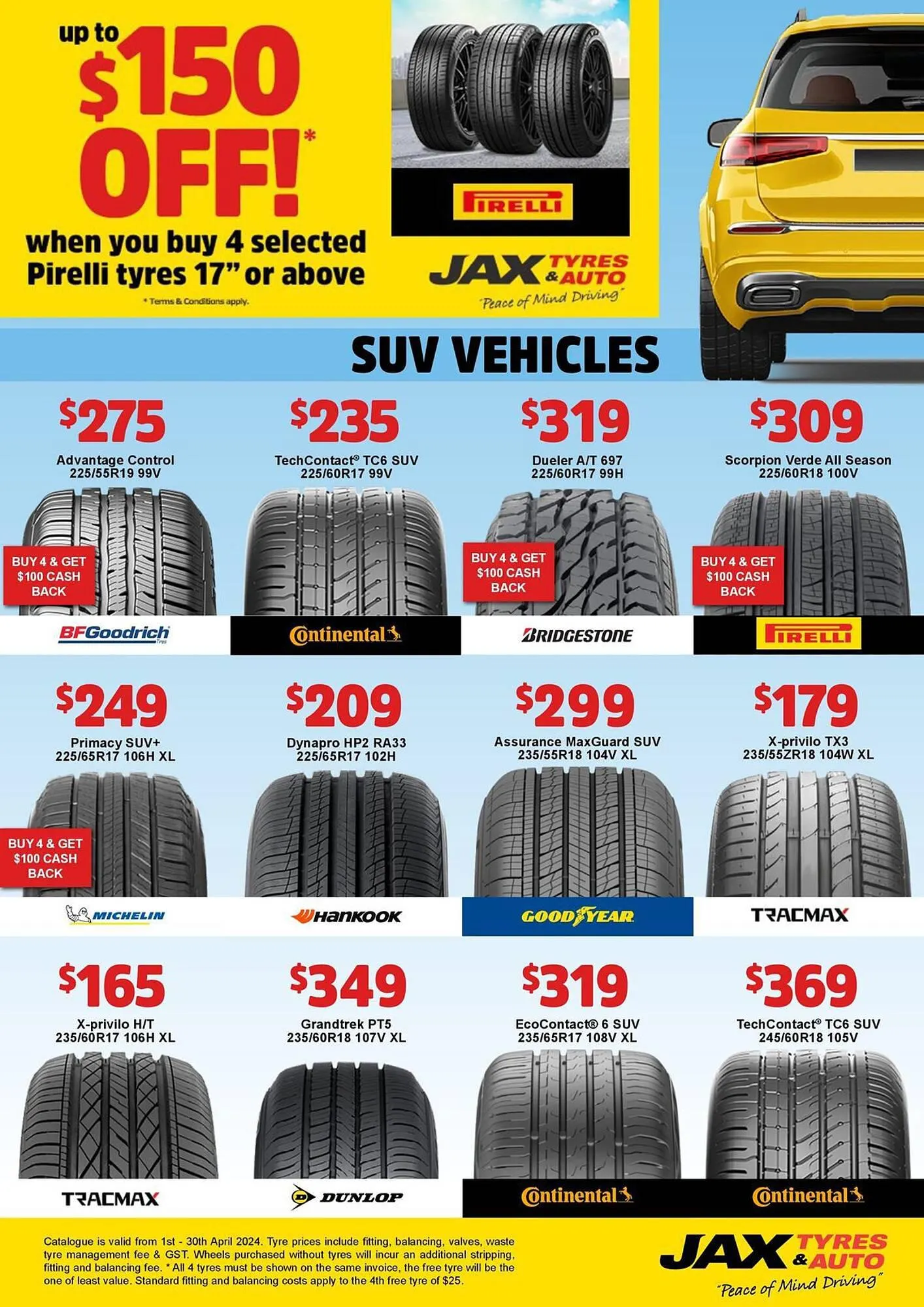 Jax Tyres catalogue - Catalogue valid from 2 April to 30 April 2024 - page 5