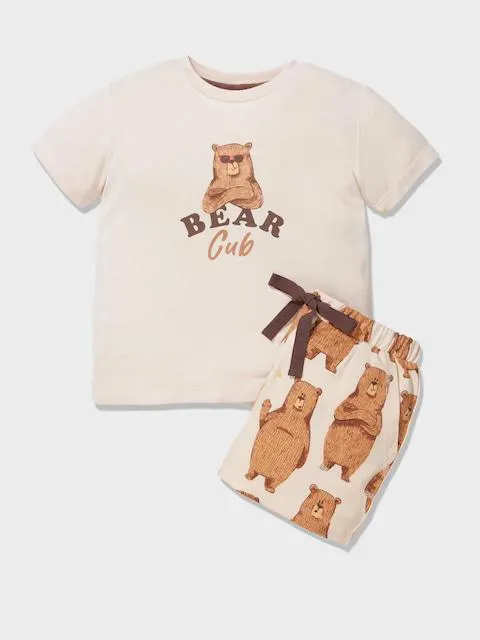 Kids Bear Cub Short Pj Set