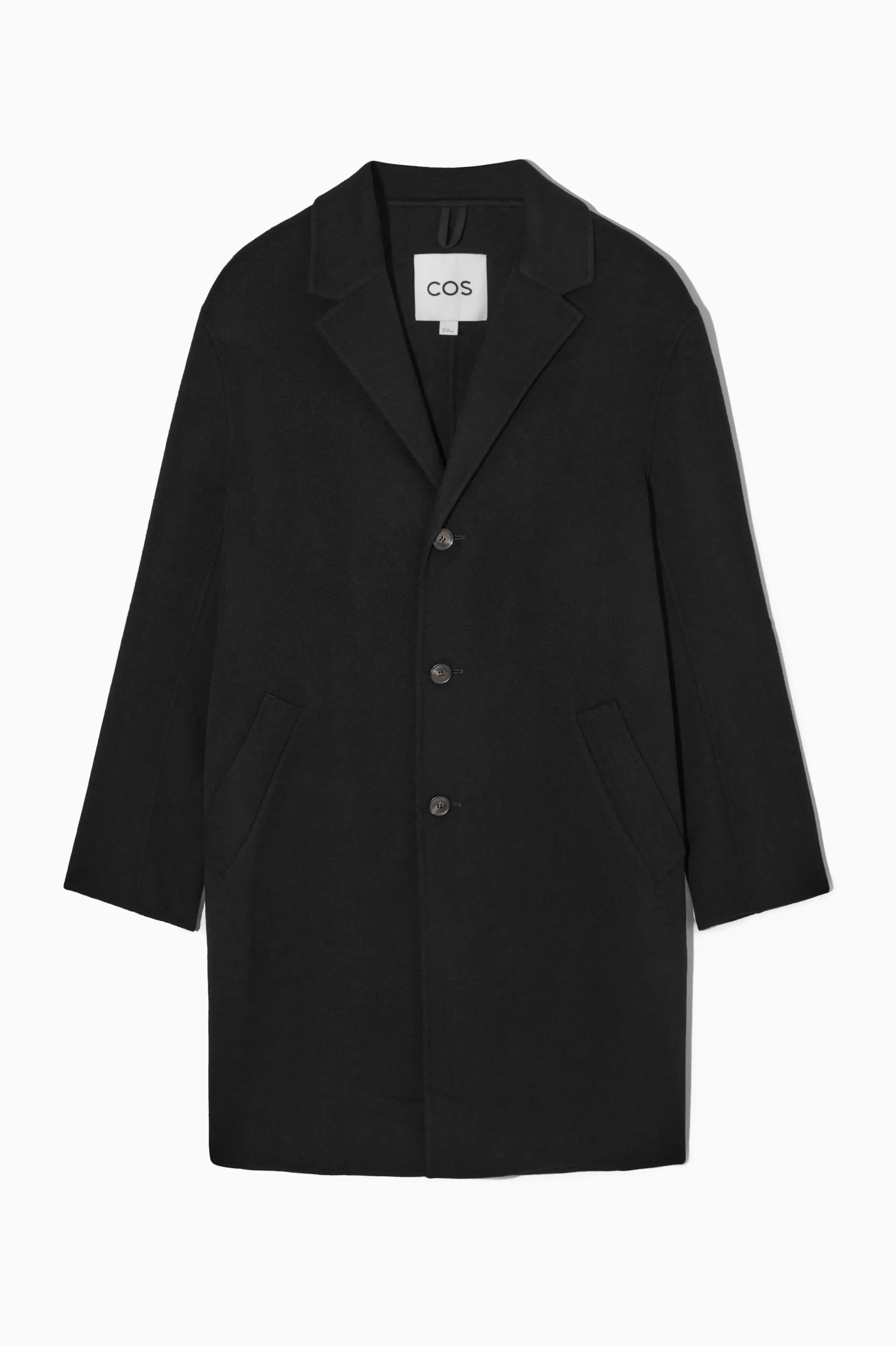 RELAXED-FIT DOUBLE-FACED WOOL COAT