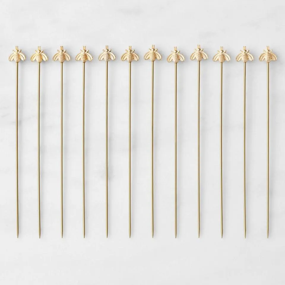 Honeycomb Charcuterie Picks, Set of 12