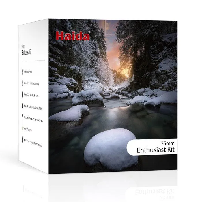Haida 75PRO Enthusiast Filter Kit - 3 Nano Filters, 4 Adaptors