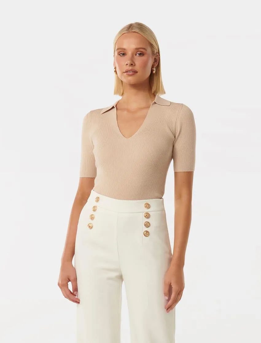 Selena Short Sleeve Knit Top