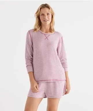 Signature Soft Long Sleeve Marle Pyjama Top