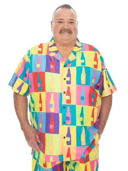 Big Mens Riley Adams Pop Art Short Sleeve Shirt