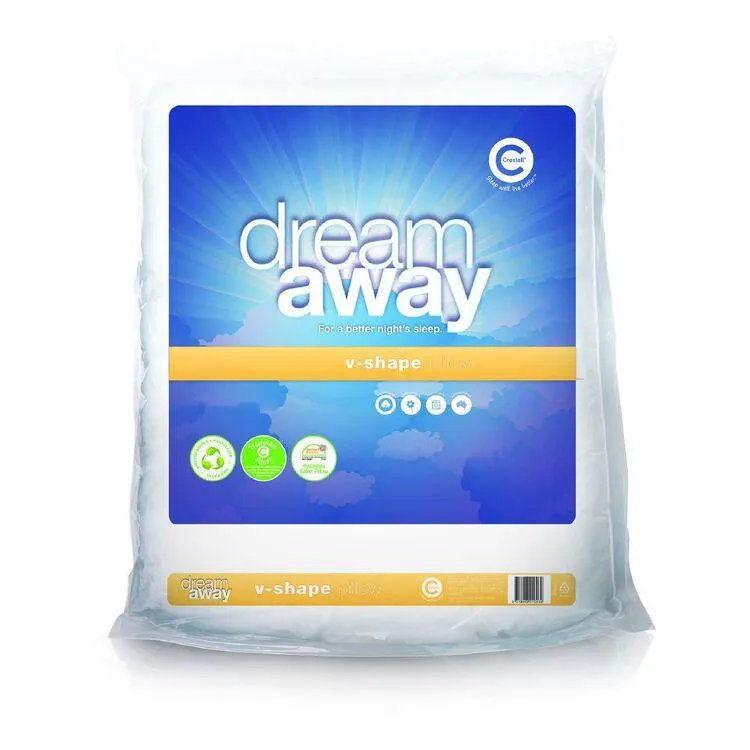 Dream Away V Shape Pillow White