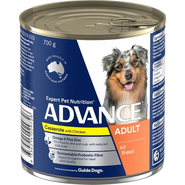 ADVANCE - Adult All Breed Chicken Casserole Dog Wet Food (700g)