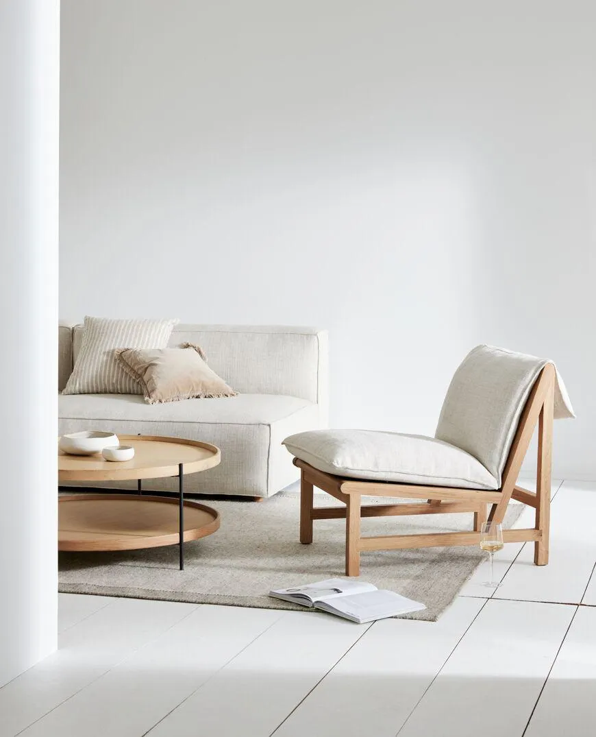 Cantaloupe occasional chair - natural oak