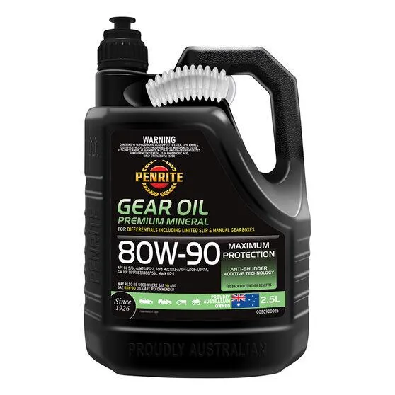 Penrite Gear Oil - 80W-90, 2.5 Litre