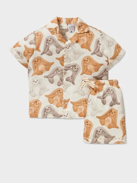Jnr Kids Floppy Bunny Short Pj Set