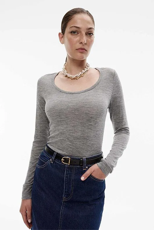 Wool Long Sleeve Top