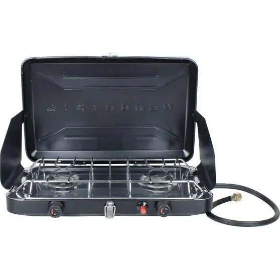 Wanderer LPG Portable Stove with Drip Tray - 2 Burner