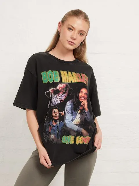 Bob Marley One Love Oversized Tee