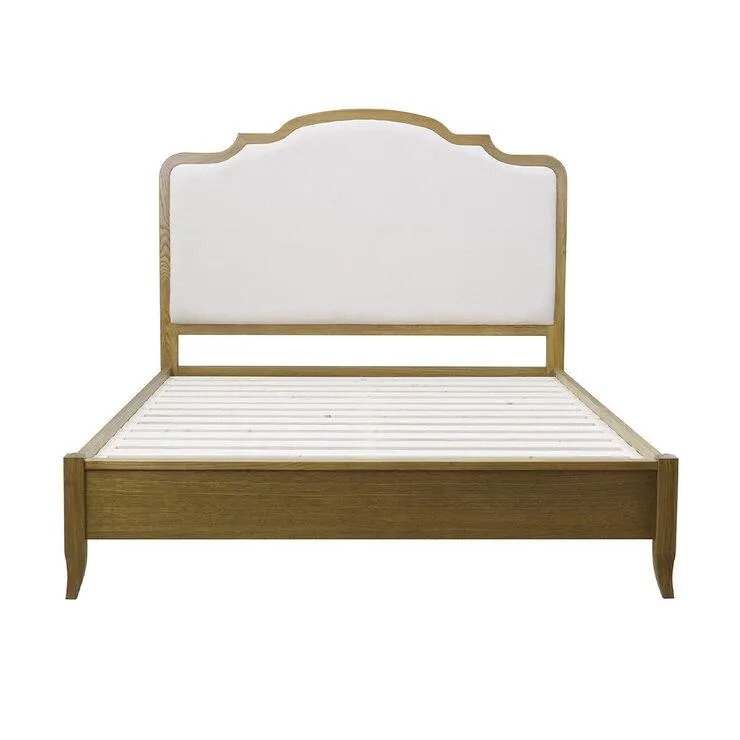 Moran Riviera Queen Bed Cream Fabric