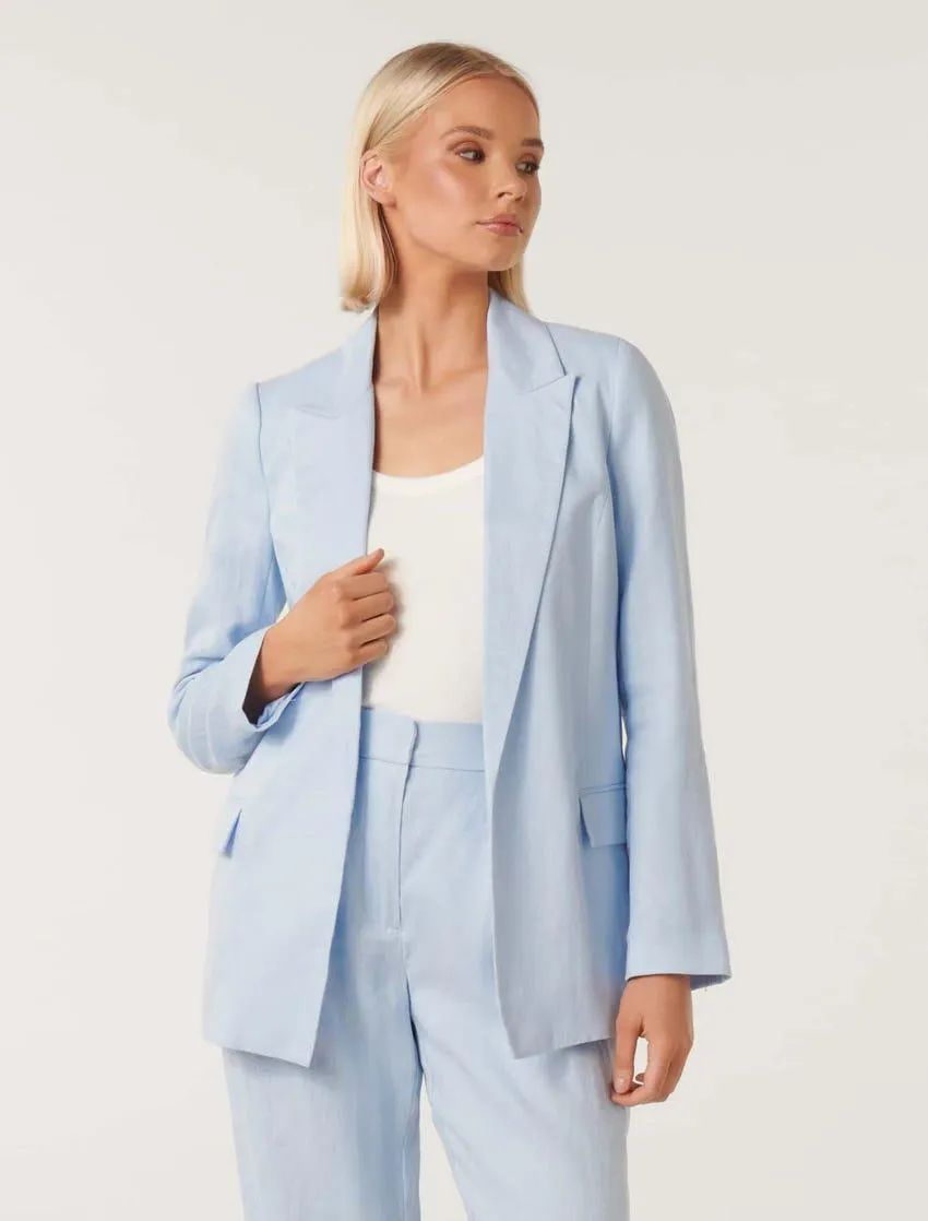 Lacey Linen Blazer