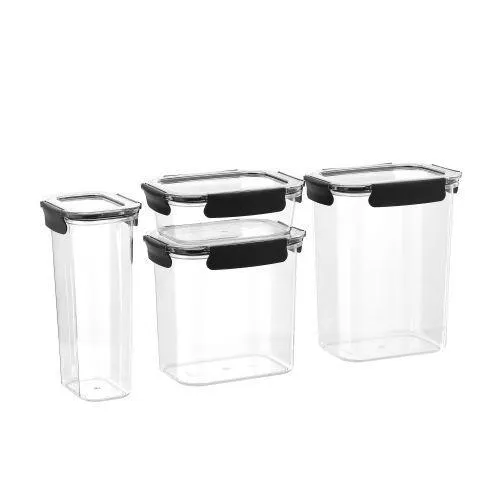 Crystal Fresh Food Container – 4 Piece Set 950ML/1.7L/2.8L/3.7L