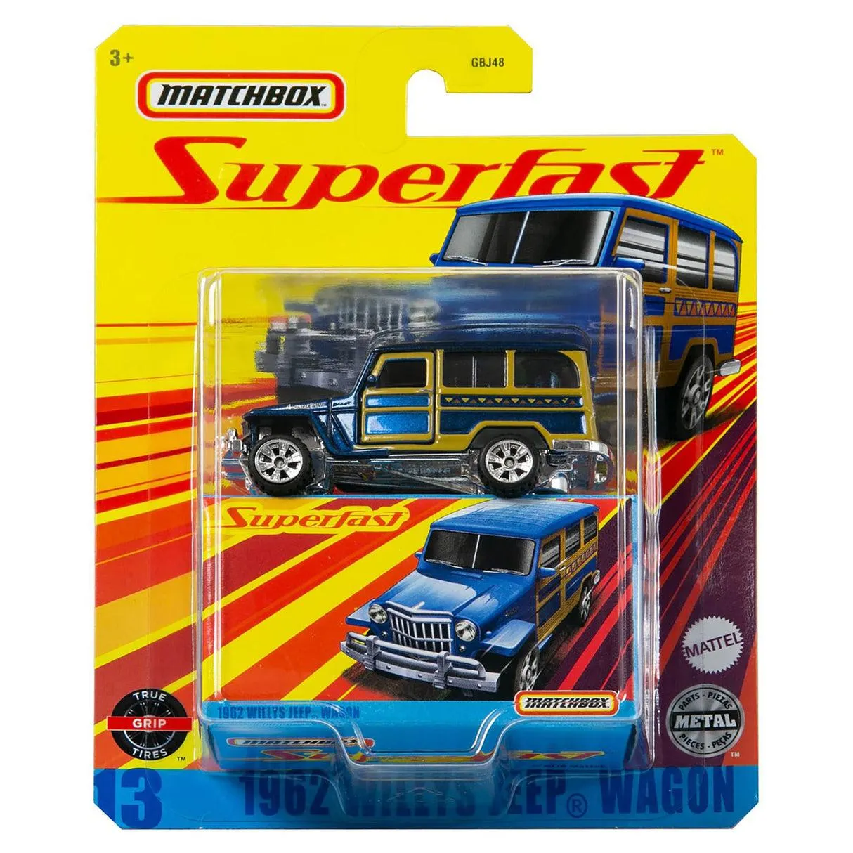 Matchbox 1:64 Scale 1962 Willys Jeep Wagon Die-cast Model