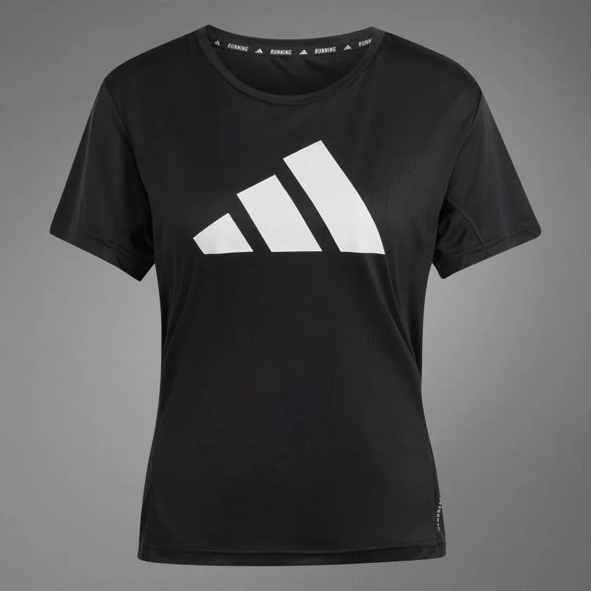 ADIDAS RUN IT TEE - WOMENS - BLACK