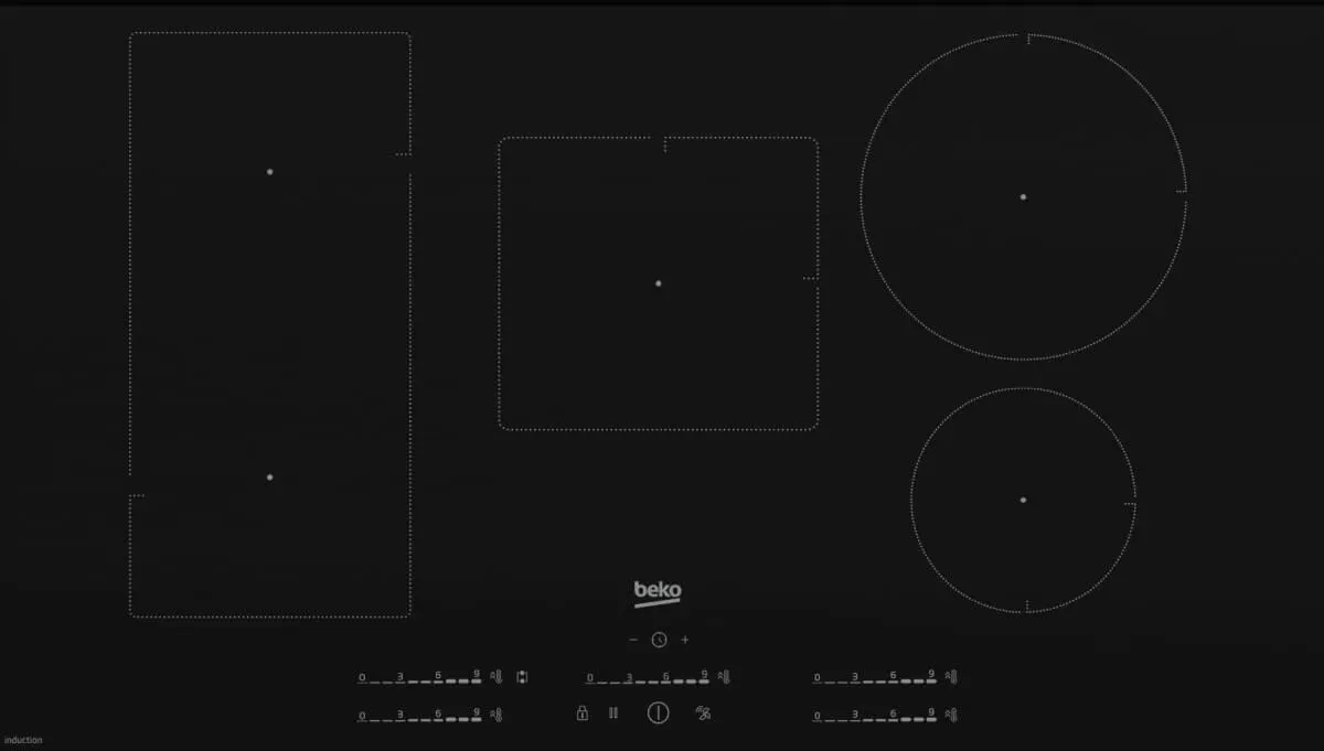 Beko 90cm Induction Direct Access Touch Control Cooktop BCT901IGN