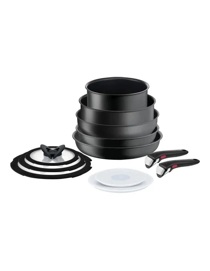 Ingenio Ultimate Induction Non-Stick 12 Piece Cookset in Black