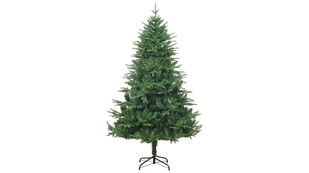 vidaXL Artificial Christmas Tree Green PVC and PE