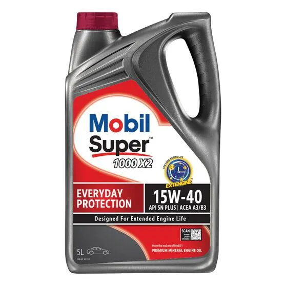 Mobil Super 1000 X2 Engine Oil 15W-40 5 Litre