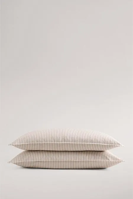 Brae Australian Cotton Stripe Standard Pillowcase Pair