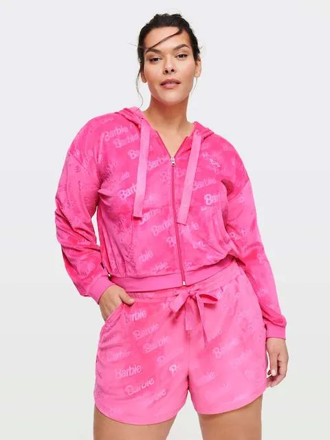 P.A. Plus Barbie Velour Hoodie