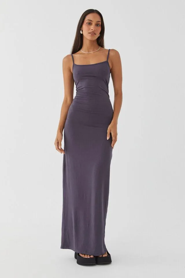 Soft Strappy Ruched Maxi Dress