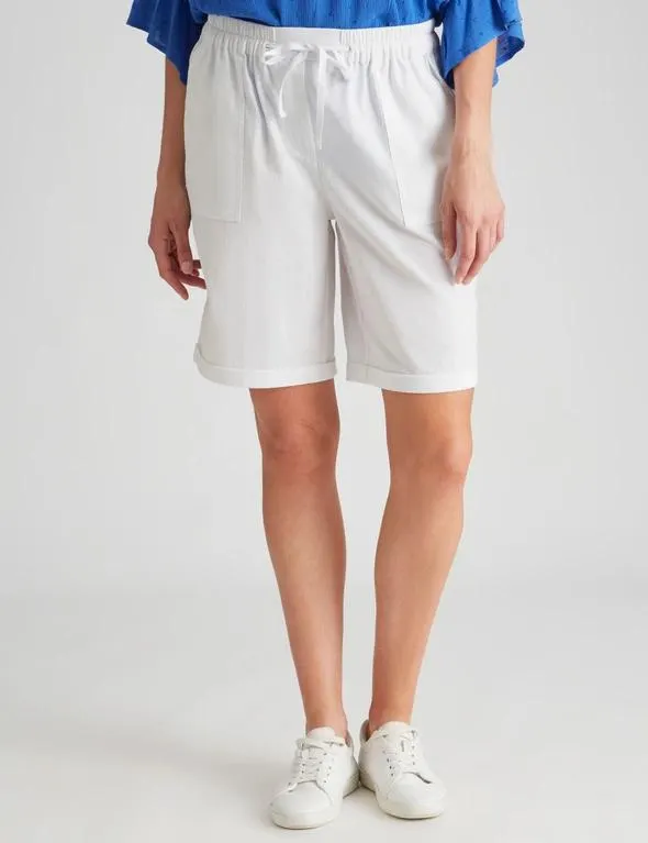 Millers Cotton Slub Short with Cuff
