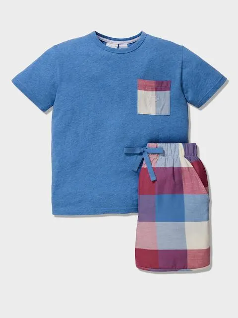 Boys Classic Check Pj Set