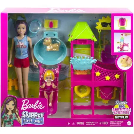 Barbie & Skipper Waterpark Playset - First Jobs