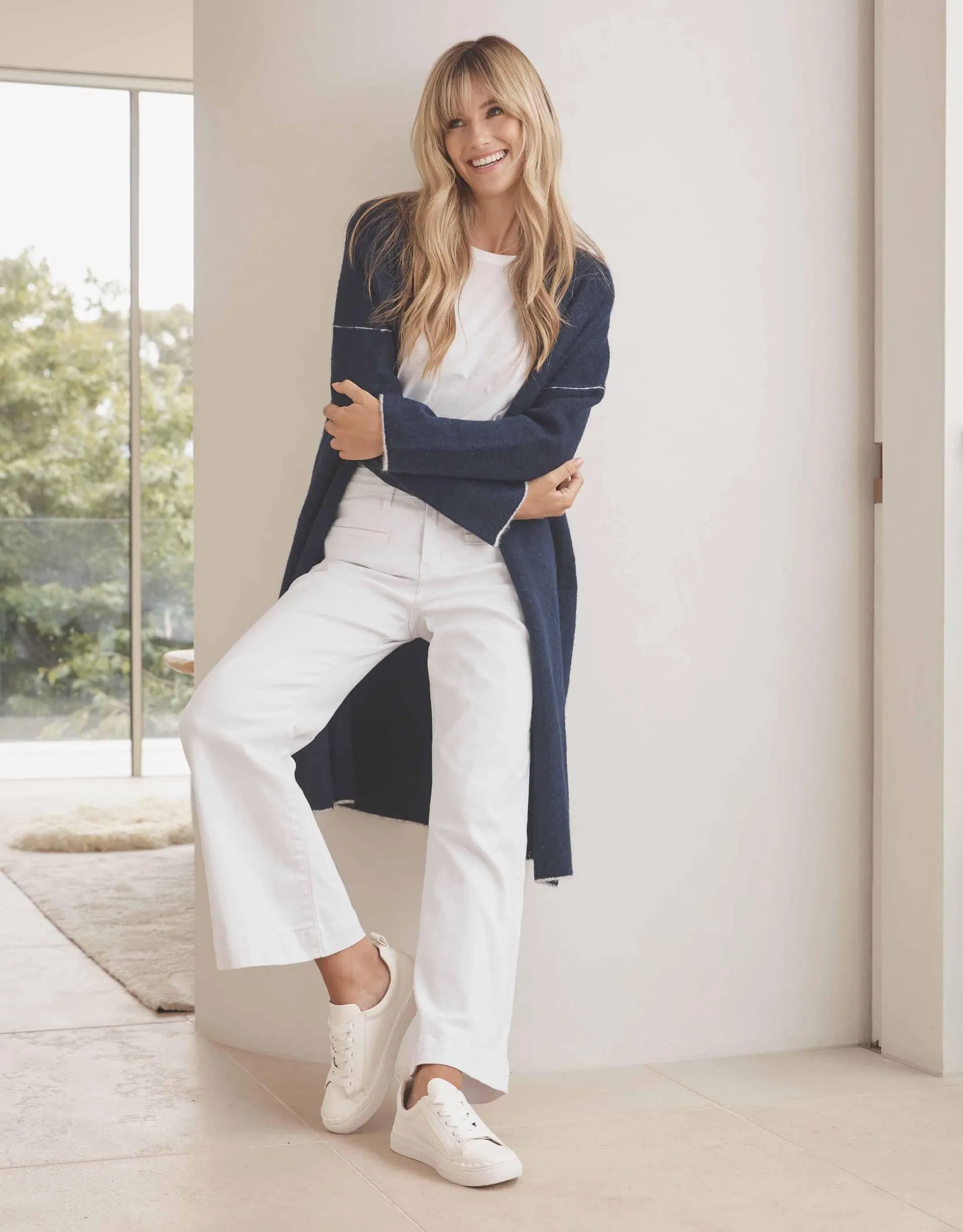 Soho Longline Cardigan - Navy