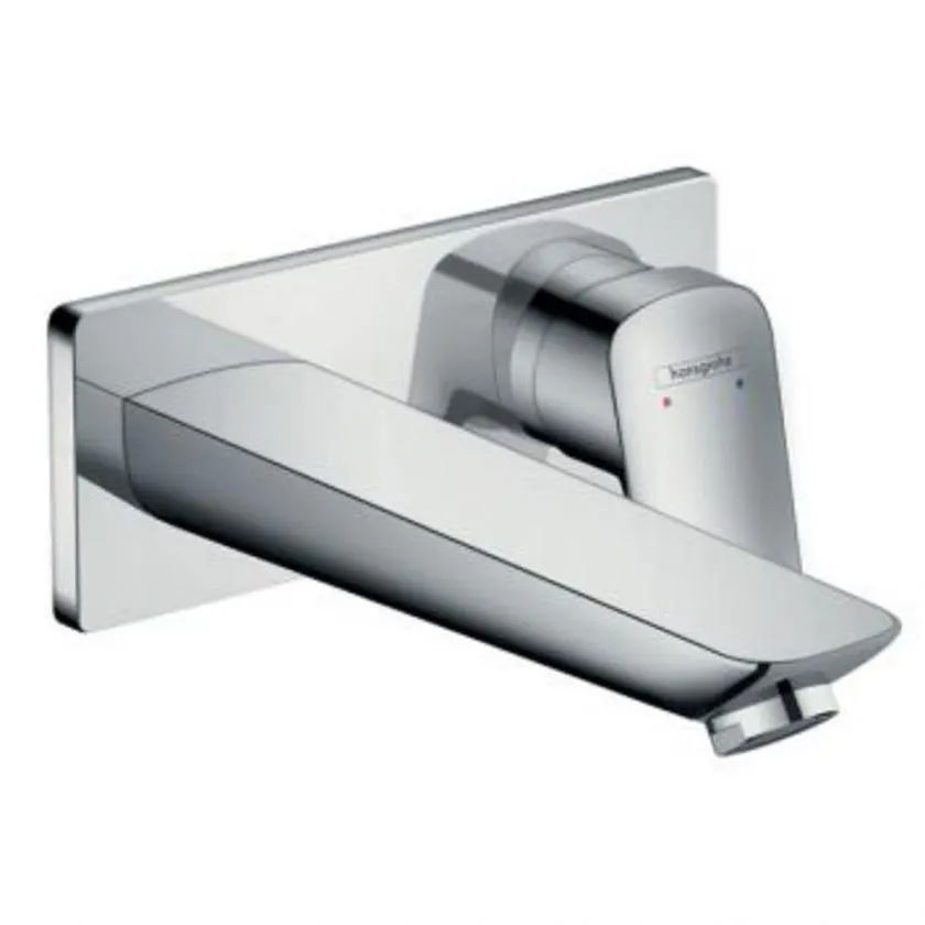 Hansgrohe 71220003 Purist Chrome Mixer and Outlet (Requires Inwall 13622180)