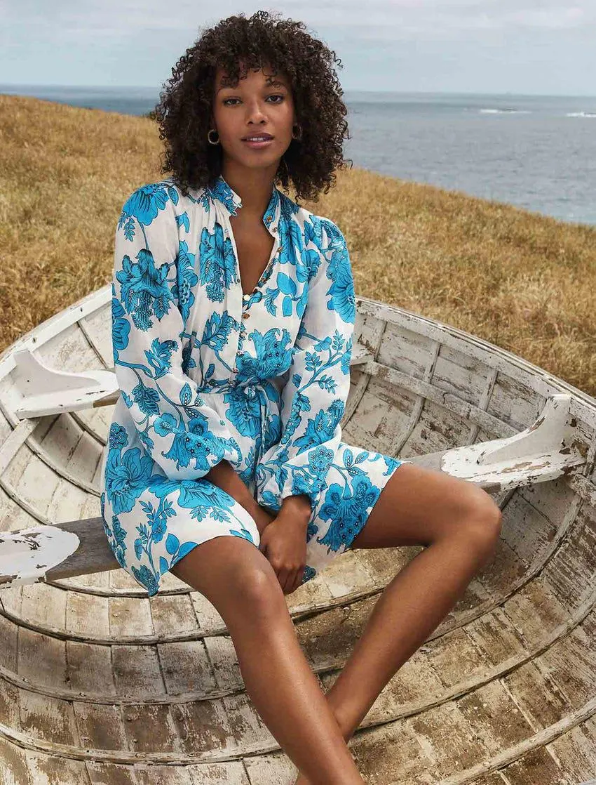 Henrietta Button-Up Mini Dress