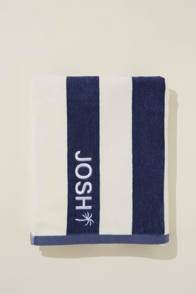 Cotton Beach Towel Personalised