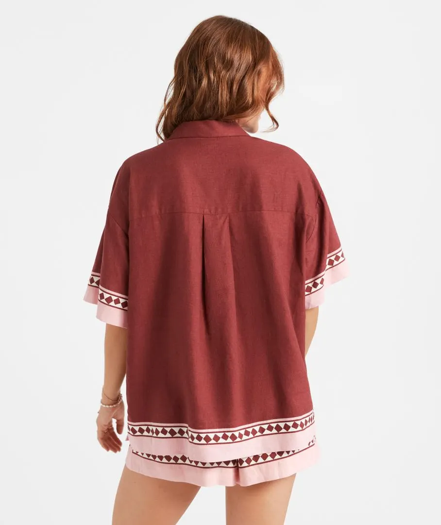 MADDY SHORT SLEEVE PRINTED SHIRT