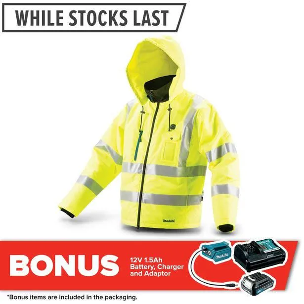 MAKITA 12V High Visibility Heated Jacket CJ106DZ