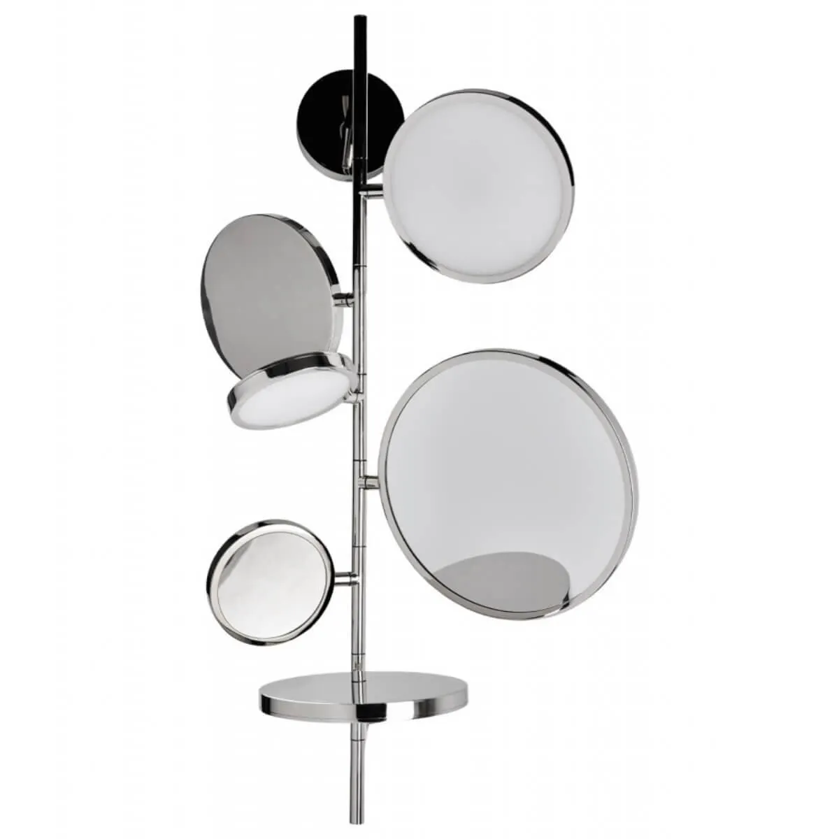 DCW Editions Tell Me Stories 2 Light Wall Lamp with Mirrors - Silver TMSLED2SIL