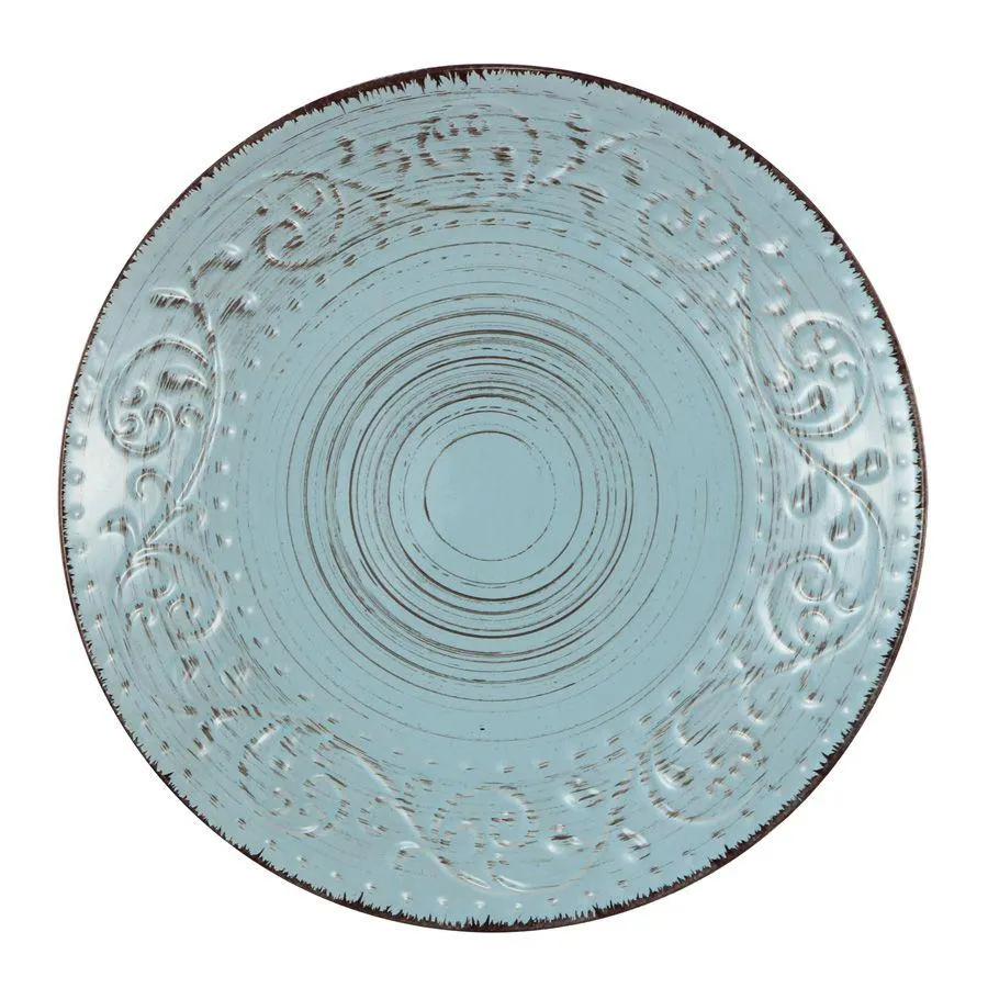 Rustic Fare Salad Plate Aqua