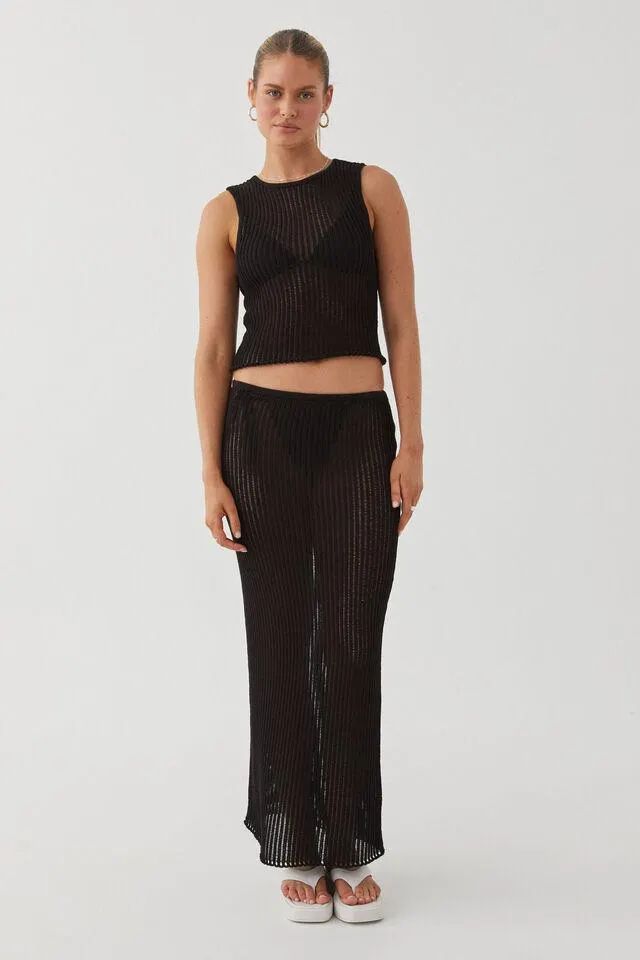 Sara Crochet Maxi Skirt