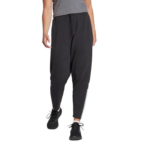Adidas Train Essentials Regular-Fit Cotton Training Pants - Womens - Black