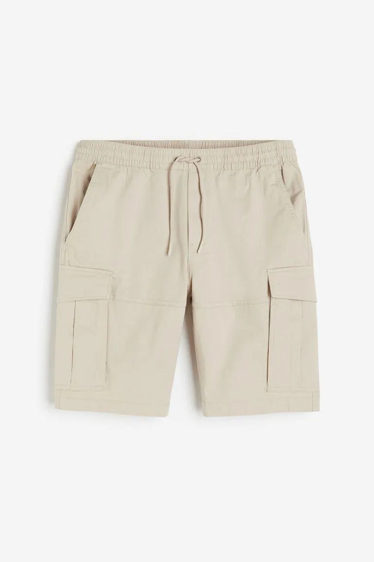 Regular Fit Twill Cargo Shorts