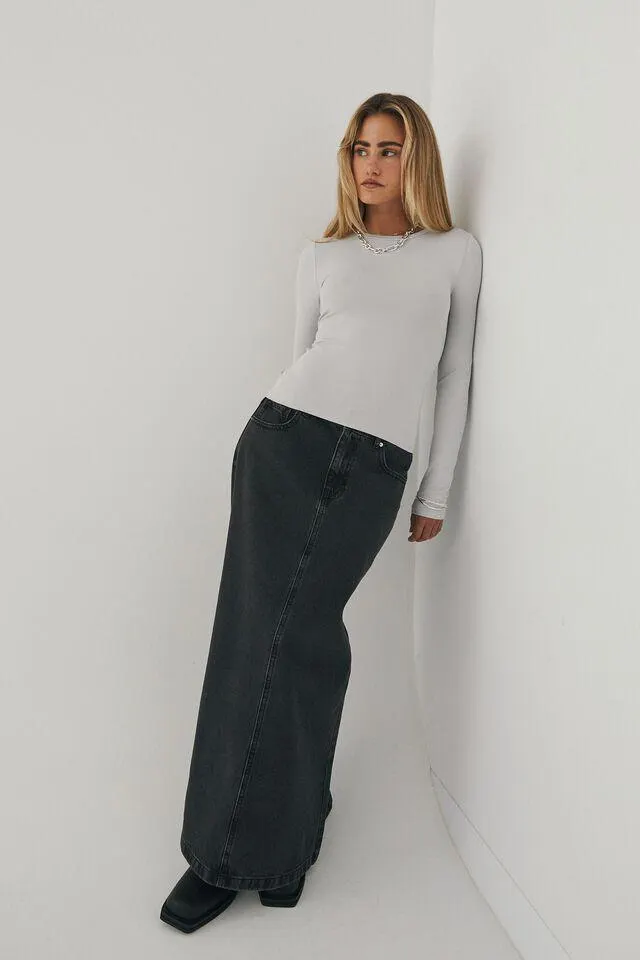 Luxe Long Sleeve Longline Tee