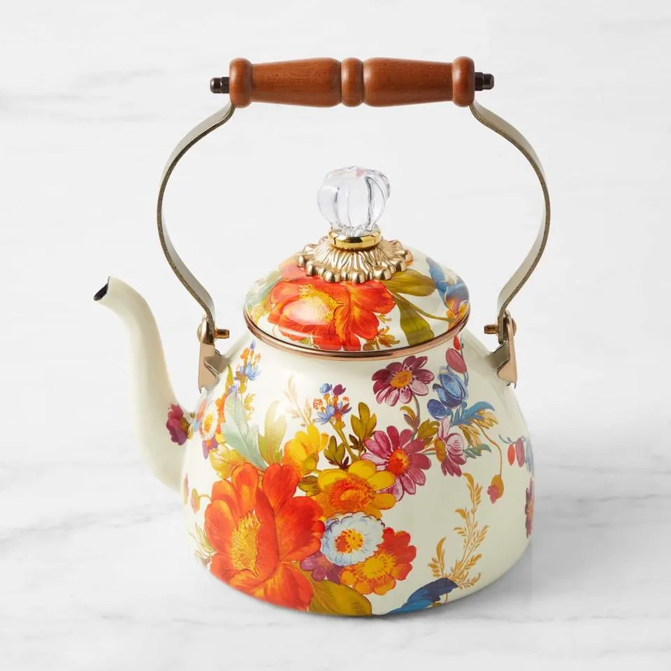 MacKenzie-Childs Tea Kettle, 1.8 L, Flower