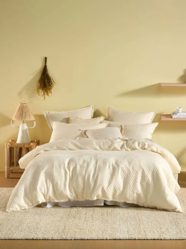 Raquelle Vanilla Quilt Cover Set