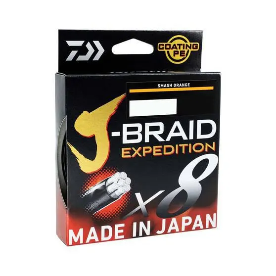 Daiwa J-Braid Expedition Braid Line Orange 300m