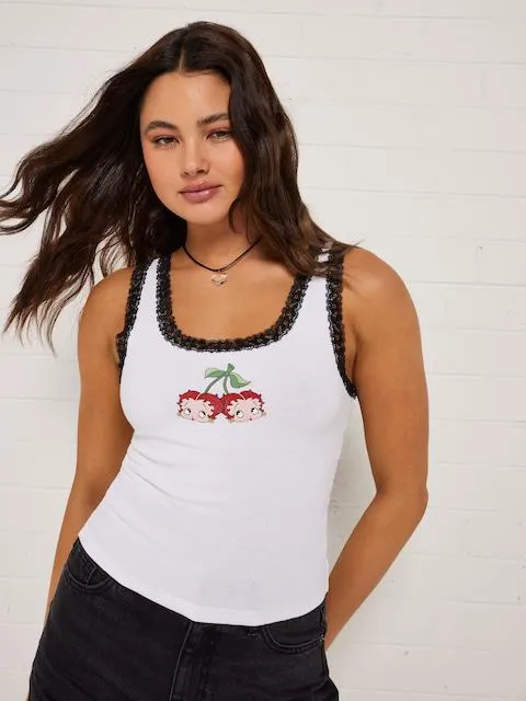 Betty Boop Lace Trim Tank